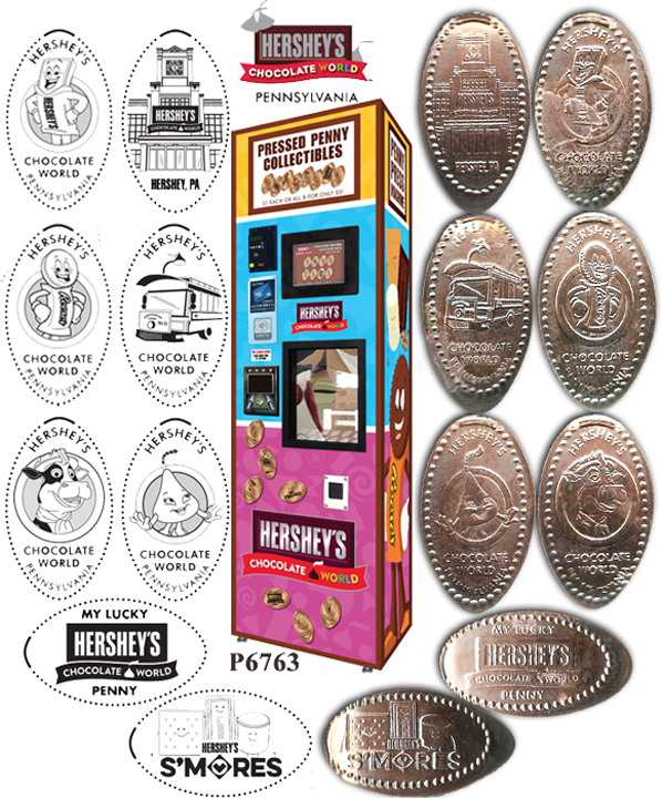 HERSHEY-ETS ONE CENT WATER SLIDE DECAL # DH1050 VENDING COINOP 