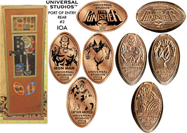 Details about   The Avengers Up Close Universal's Islands Of Adventure Set Eight Pressed Pennies 