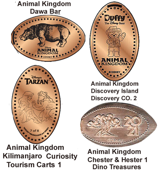The Good Dinosaur 8-Design Pressed Penny Set WDW Animal Kingdom